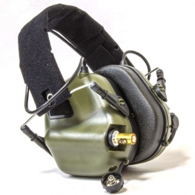 Активные стрелковые наушники EARMOR M31-FG, зеленые